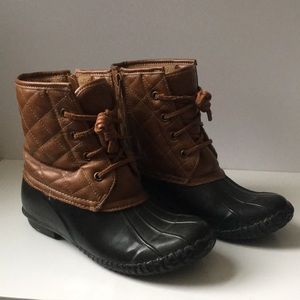 Duck Boots | Stevies | Size 4, Vegan Leather